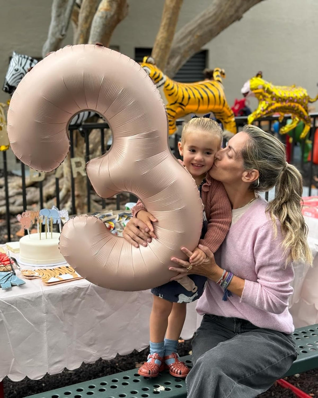 Beige 3 Balloon - 40 Inch Tan Number Balloon for 3rd Birthday Decorations | Perfect for Kids & Adults