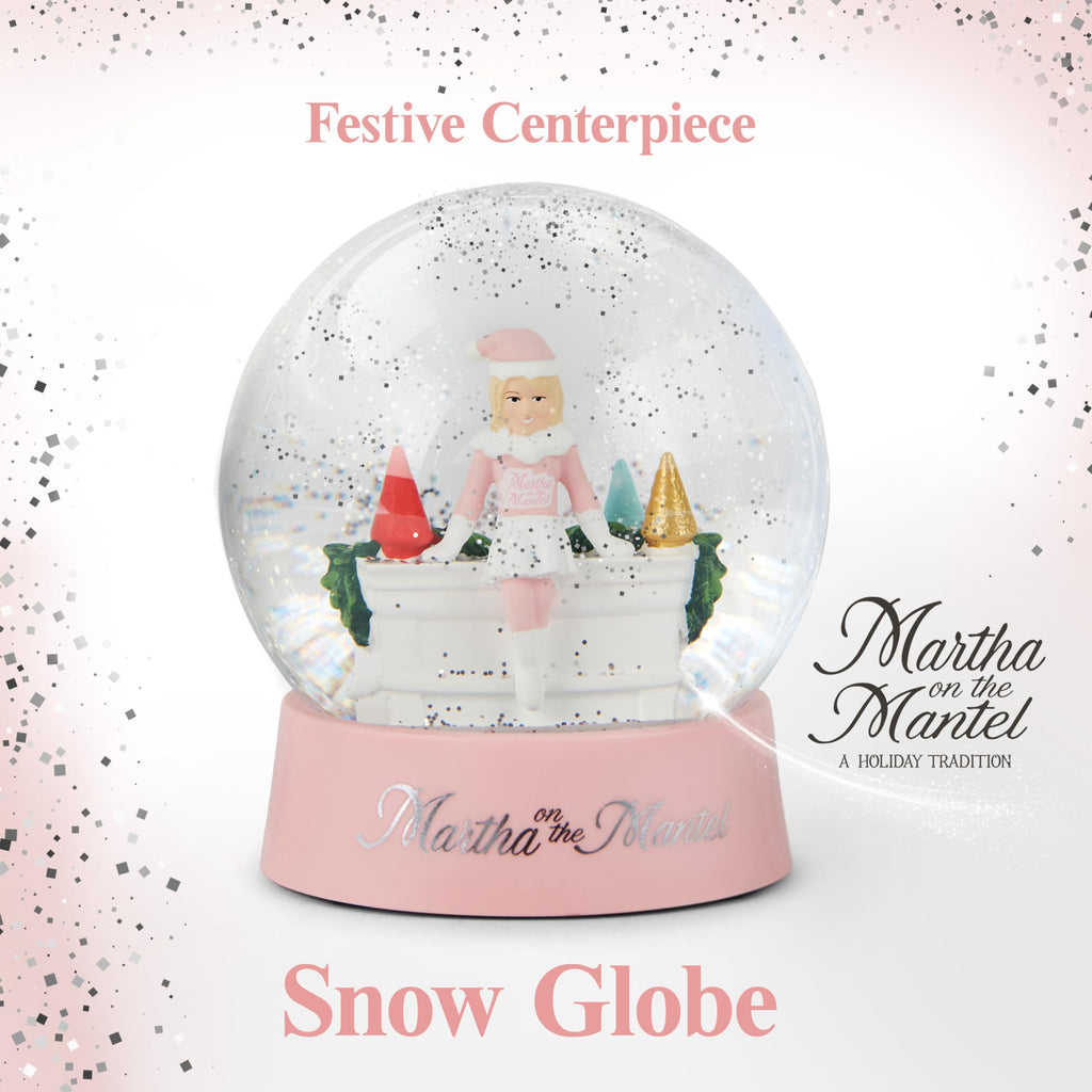 Martha Stewart Snow Globe Christmas - Martha on The Mantel Christmas Decor, Funny Collectible, Secret Santa Collectible, Snowglobes