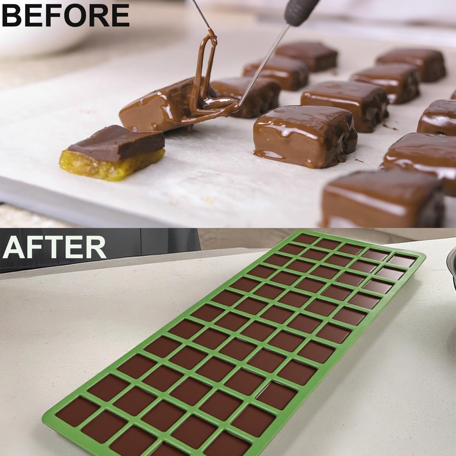 5 Pcs Silicone Food Molds for Harvest Right Freeze Dryer Medium Square Trays BPA-Free Reusable for Fruit Vegetable Ice Cubes Chocolate Candy