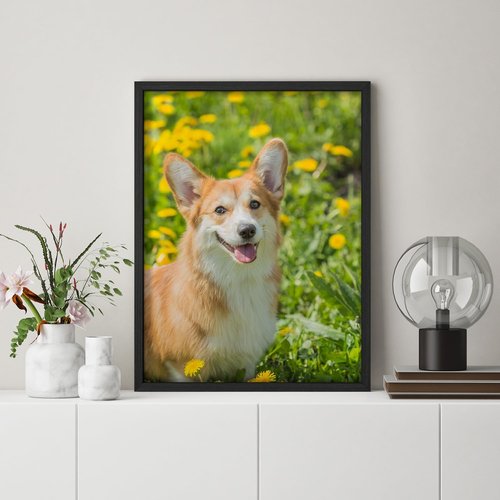 Custom Framed Poster Prints - Personalized Canvas Wall Art | 12"x16" Black Frame