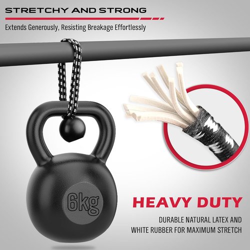 Ball Bungee Cord | 52 PCS Heavy-Duty 6-Inch Elastic Bungee Balls for Tarp Tie Down & Canopy