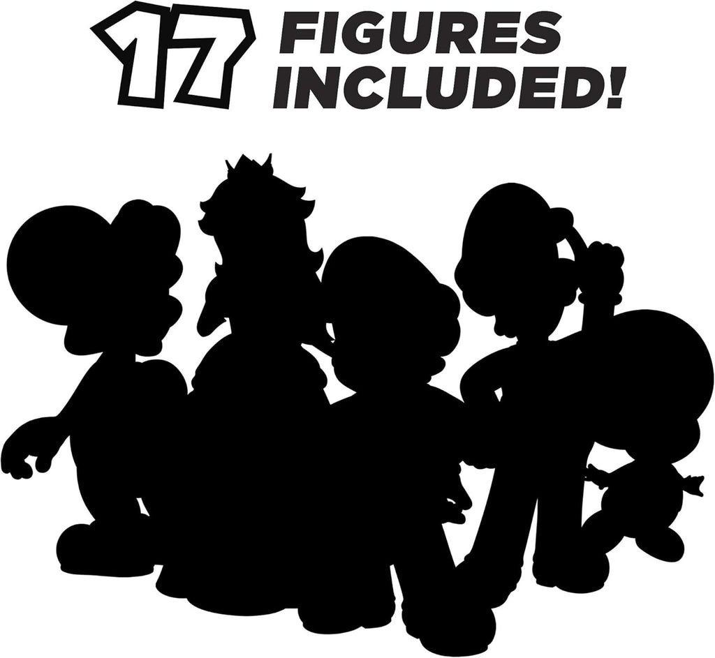 Super Mario Advent Calendar | Christmas Holiday Countdown with 17 Action Figures & Accessories