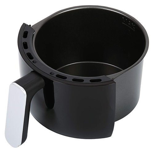 COSMO COS-23AFAKB 2.3 Quart Electric Small Air Fryer with Temperature Control, Timer, Auto Shut-Off, Non-Stick Frying Tray, 1000W Compact Mini Air Fryer (2.3 Quarts, Stainless Steel/Black)