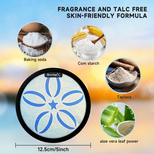 Beach Sand Remover 2026 Summer Cruise Vacation Essentials Accessories for Kids women Must Haves Accessories for Essentials Hawaii Trip Honeymoon European Costa Rica Bahamas (Round Blue Flower)