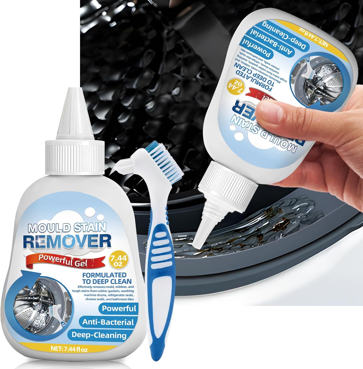 Skiennix Mold Stain Remover Gel - 7.44oz Effective Cleaner for Grout, Tile, and Bathroom Surfaces