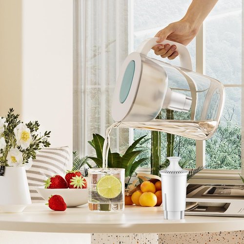 BREAUILL Water Filter - NSF Certified Replacement for Brita Pitchers | Compatible with Classic OB03 & Mavea 107007 (3 PCS)