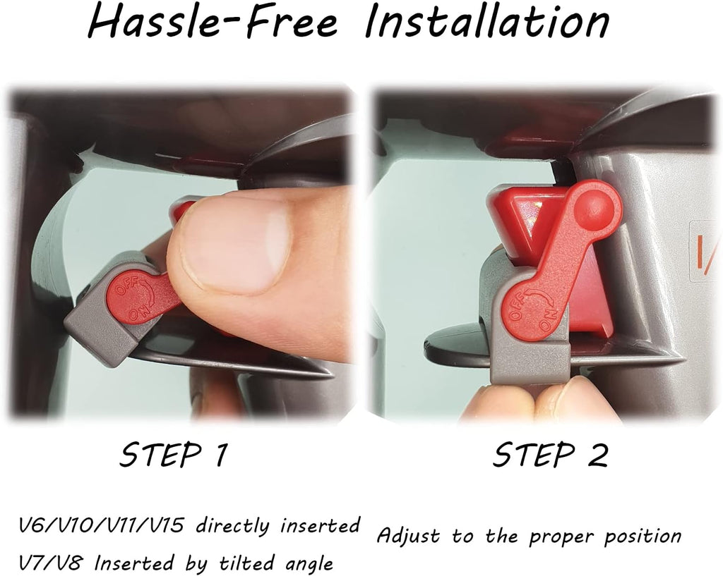 REEYEAR Power Button Control Clamp - Compatible with Dyson V6, V7, V8, V10, V11, V15 | 2-Pack for Effortless Use