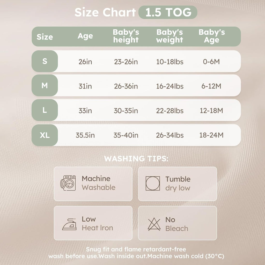 Yoofoss Baby Sleep Sack - Fleece Wearable Blanket for 6-12 Months | Plush Dots, 2-Way Zipper, TOG 1.5