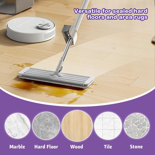 Snowlily 2 Pack Floor Cleaner Solution for Hardwood & Tile Floors, Robot Vaccum and Mop & Wet Dry Vacuum Cleaners, 1:100 Dilution Ratio