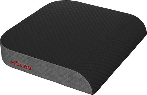 Kölbs Extra Large Seat Cushion - Plush Velvet Cover | X-Large Memory Foam for Back Pain Relief