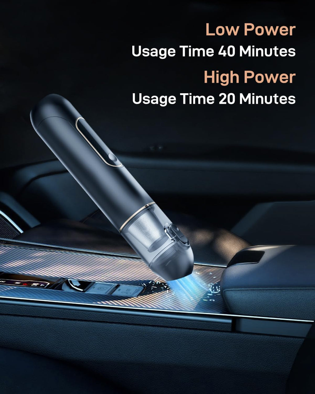 Skiennix Handheld Vacuum | Cordless Car Vacuum with 20000Pa Suction - Portable & Rechargeable for Home & Pets