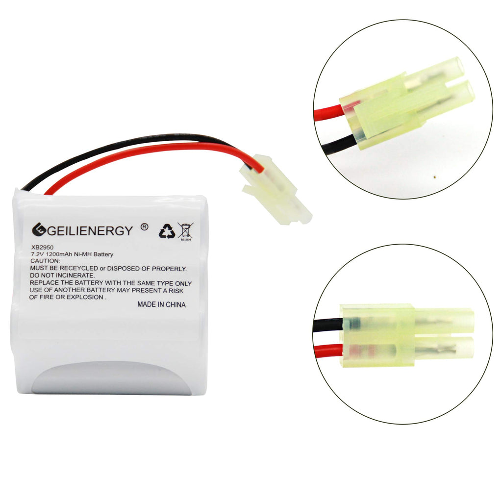 GLEPOWEER 7.2V 1200mAh Battery Compatible with Shark XB2950 V2950 V2950A V2945Z V2945 Floor & Carpet Sweeper (1 Pack XB2950)