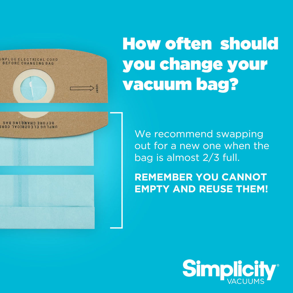 Simplicity Vacuum Bags SS-6 Type S, Sport 6 bags