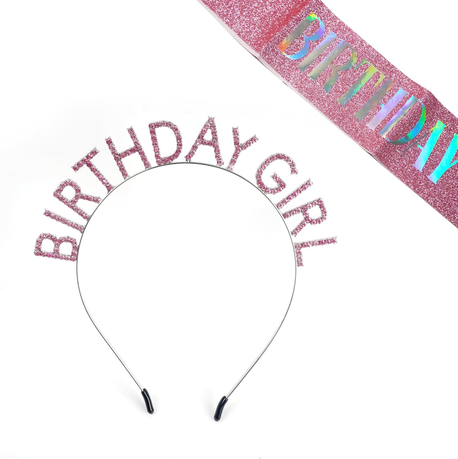 Skiennix Birthday Girl Crown - Iridescent Streamers for Festive Celebrations | Perfect Party Accessory