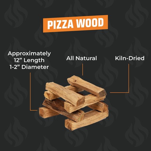 Kiln Dried Oak Wood by Kindled Provisions – Premium Firewood for Pizza Ovens, Indoor Pizza Oven, Pizza Stone, Solo Stove & Smoker Grill – Boxed Hardwood for Cooking, Grilling & Wood-Fired Flavor