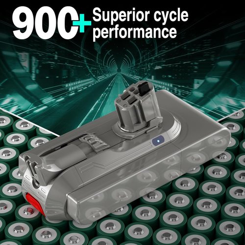 EGR 9000mAh V11 Battery Replacement - Click-In Installation for Dyson V11, V15, Absolute, Animal & More