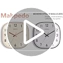 Mabpedo 8 Inch Rose Gold Square Silent Wall Clock - Battery Operated