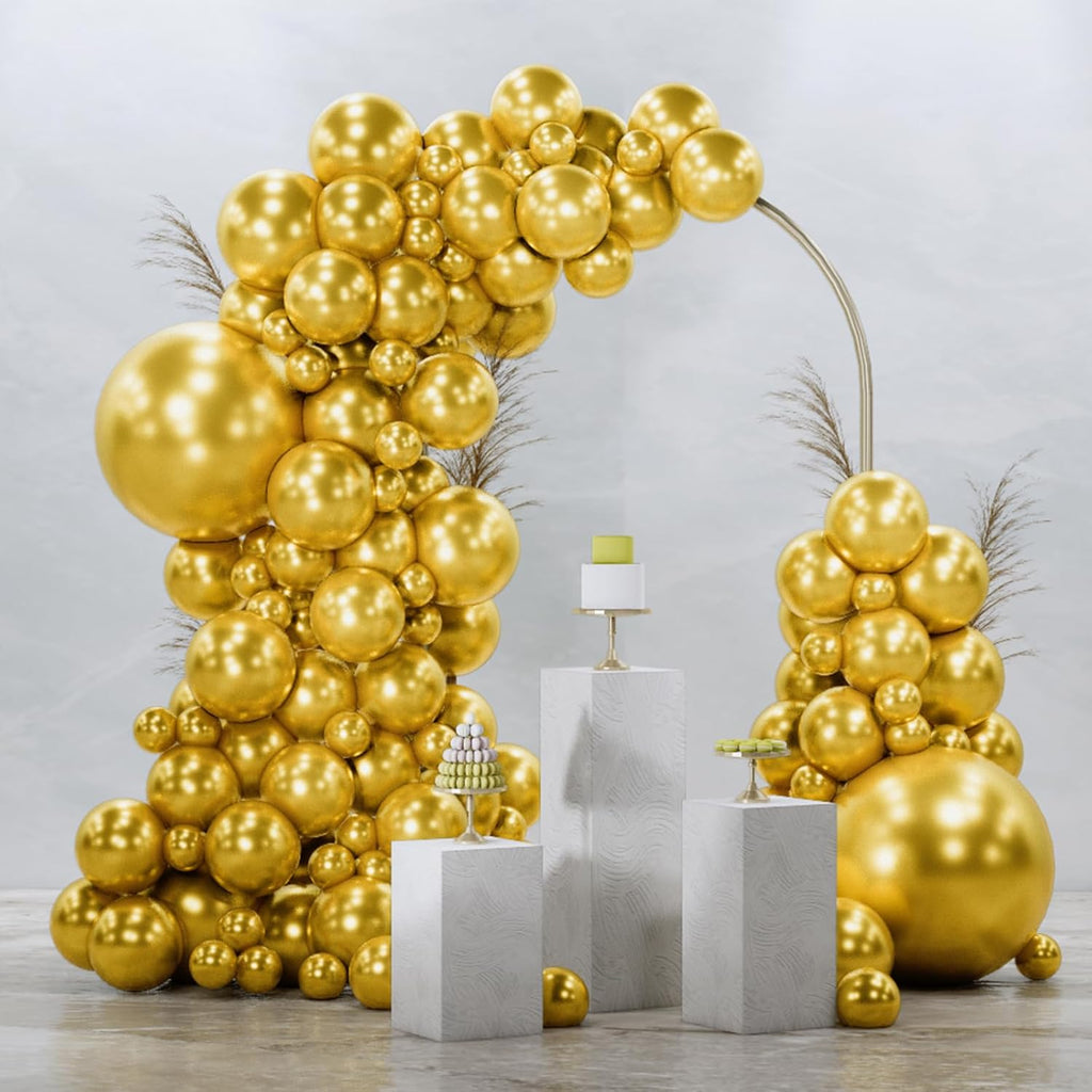 PartyWoo Gold Balloon Arch Kit - 85pcs in Various Sizes for Birthday, Wedding, Baby Shower Decor