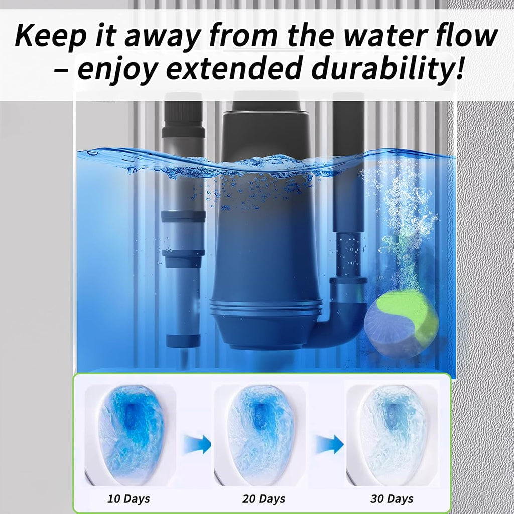 Skiennix Automatic Toilet Bowl Cleaner Tablets - Powerful Tank Cleaning Solution | 12 Tablets