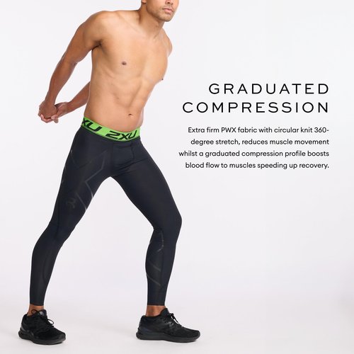 2XU Men's Refresh Recovery Compression Tights, Black/Nero, X-Large