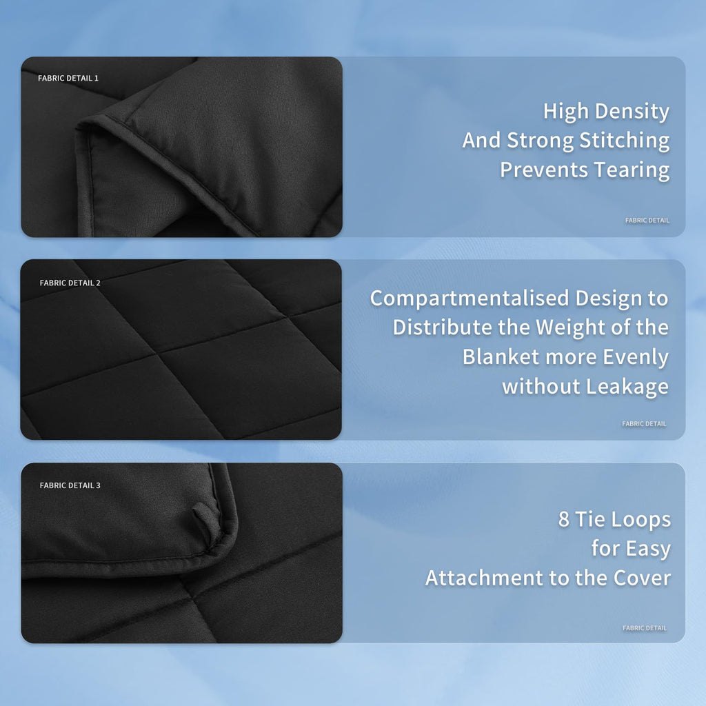 Topcee Weighted Blanket for Adults (20 lbs, 60" x 80") Queen Size Soft Cooling Heavy Blanket Sleeping, Apply to 190-210 lbs Body, Thick Breathable Blanket with Glass Bead, Easy Care