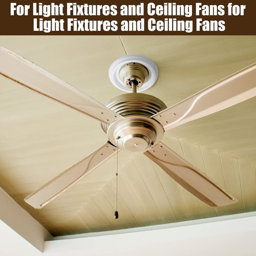 Moukeren 4 Pieces Ceiling Medallion Molded PU Ceiling Fan Medallions for Light Fixtures 9.8" OD x 4" ID Smooth White Finish Light Cover for Home Chandeliers Round Ring Plate Decor