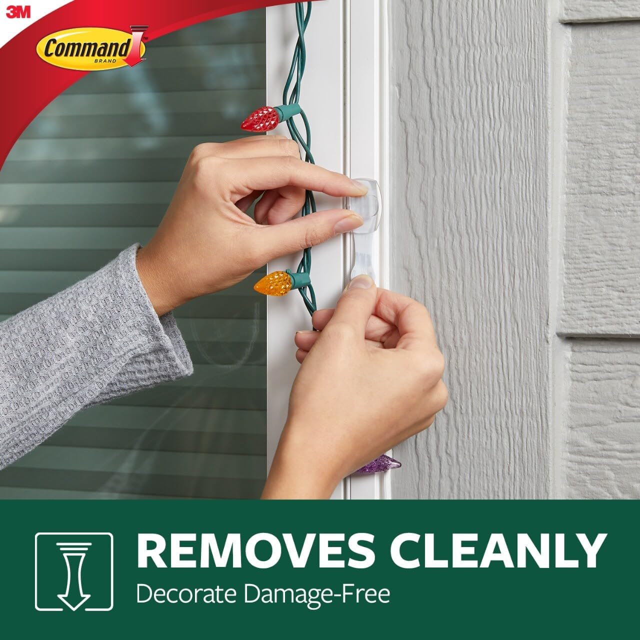 Command All Weather Small Foam Replacement Strips - 36 Durable Strips for Reusable Small Hooks