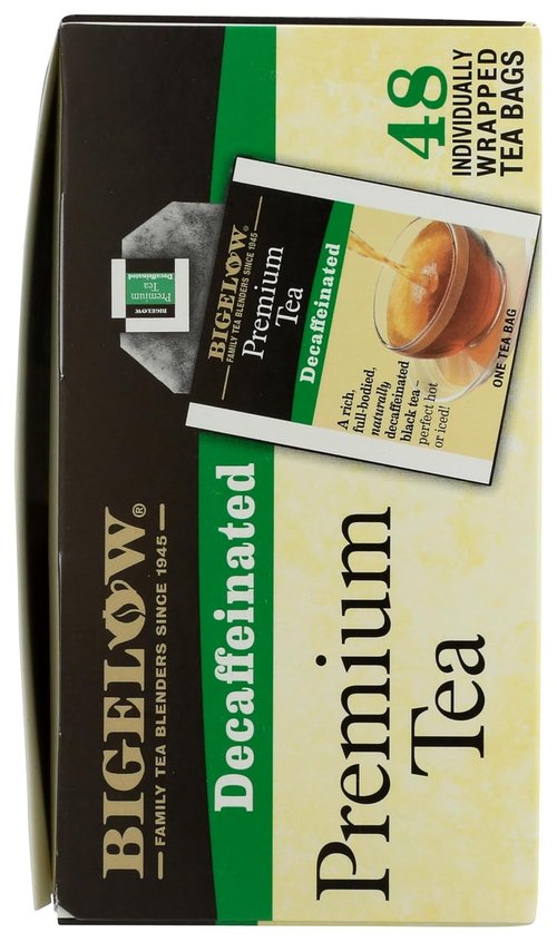Bigelow Premium Decaffeinated Black Tea - 48 Individually Wrapped Tea Bags for a Smooth Flavor
