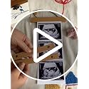Zyeco Magnetic Ultrasound Photo Frame - Wooden Baby Keepsake Display, Variation 1