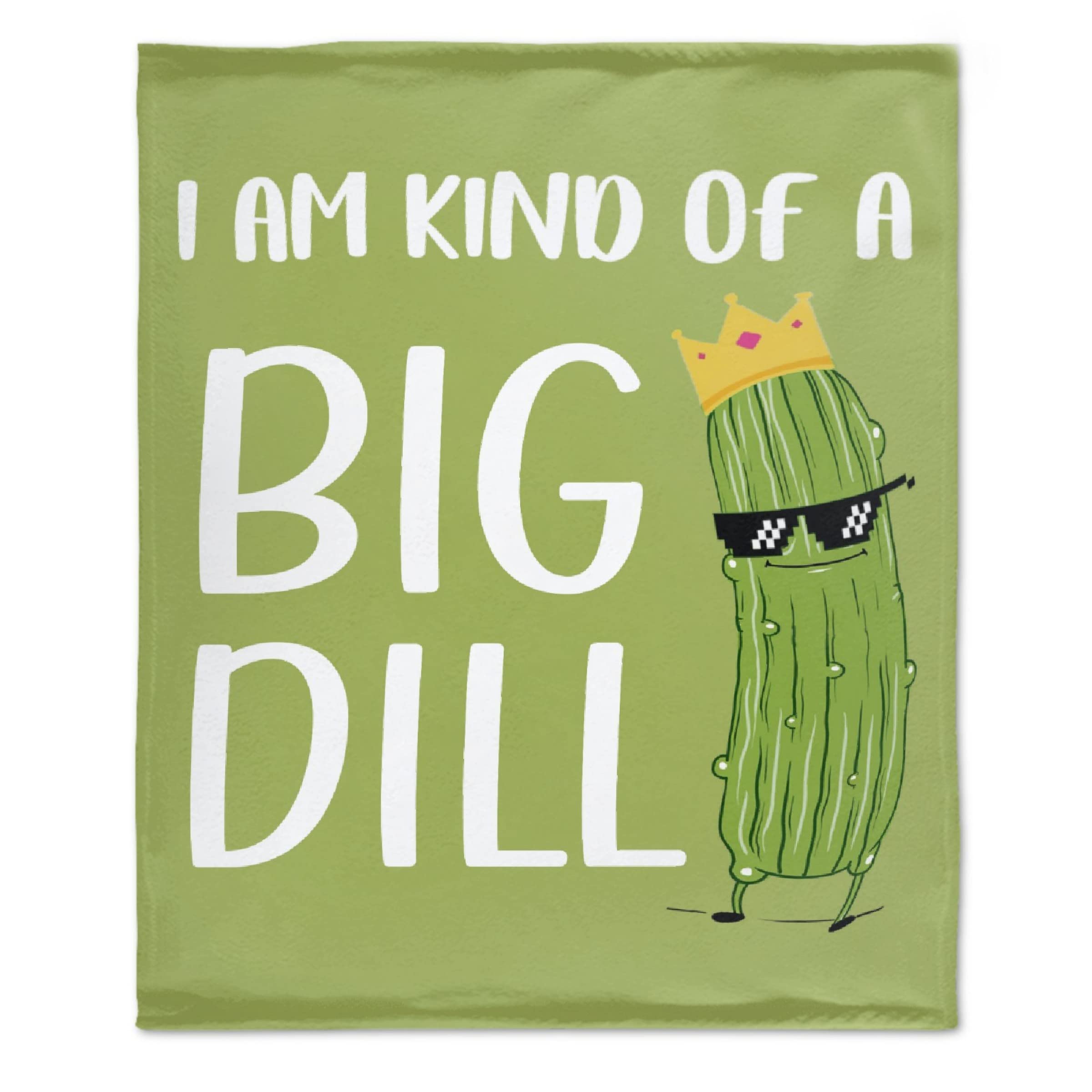 Ottoy Pickles Blanket for Couch Lightweight Plush Fuzzy Cozy Soft Blankets Quilt Decorative Throw Sofa Travel Birthday Gift 50"x40" for Kids