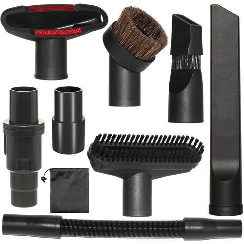 Portek Vacuum Attachments Compatible with Shark Navigator Lift-Away Deluxe Rotator Stratos DuoClean Corded Rocket Vac, Vacuum Accessories(Car Detailing Kit with Extension Hose and Storage Bag)
