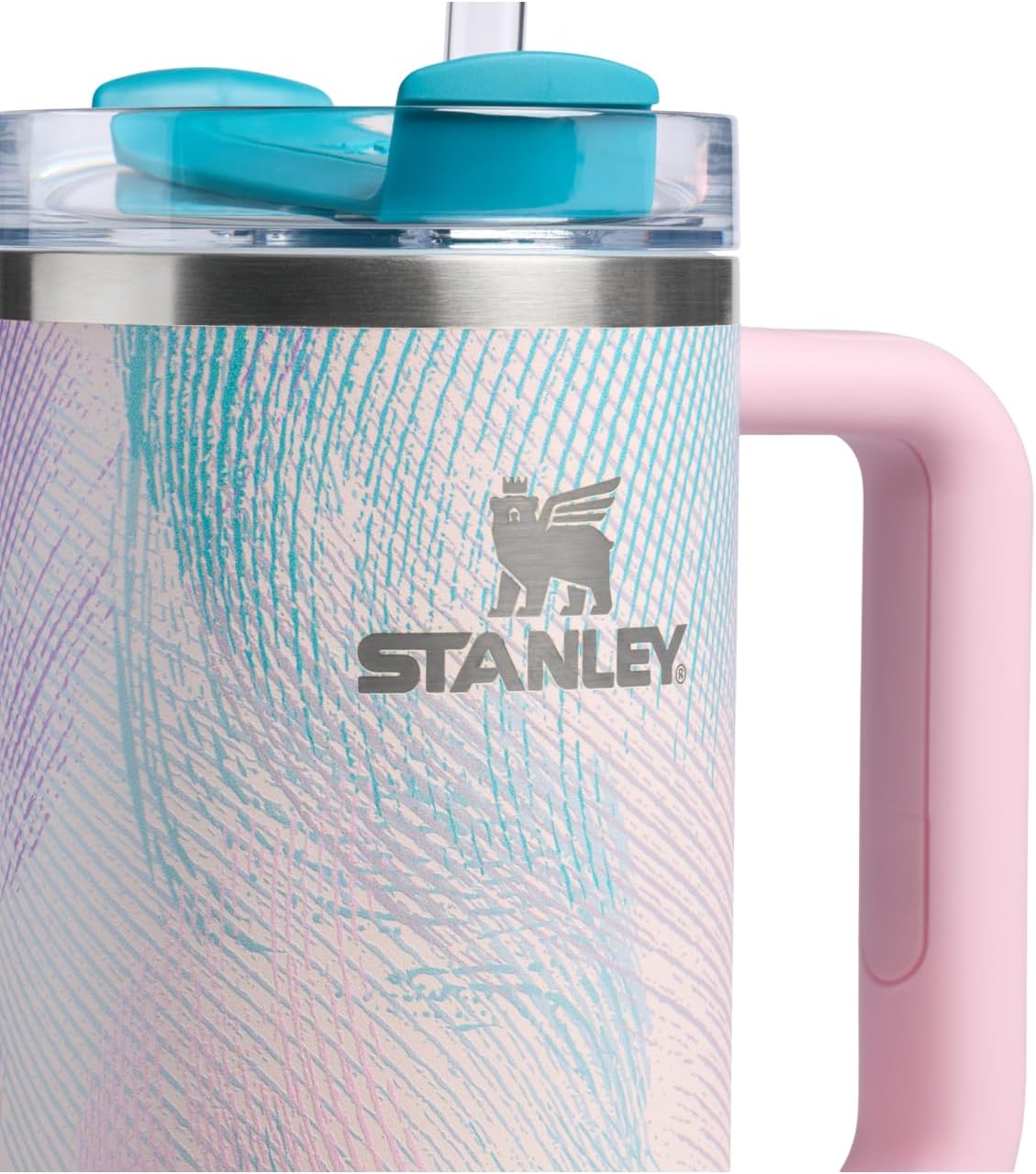 STANLEY Quencher H2.0 Tumbler - 30 oz Insulated Stainless Steel Cup with Handle & Straw | BPA-Free | Sea Glass Plume