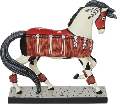 Enesco Pride of The Red Nations Figurine - 7.4 Inch Multicolor Trail of Painted Ponies Collectible