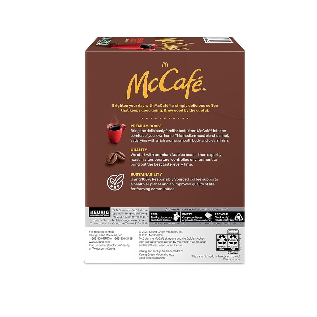 McCafe Premium Roast K-Cup Pods - Rich Flavor & Aroma | 24 Count Box