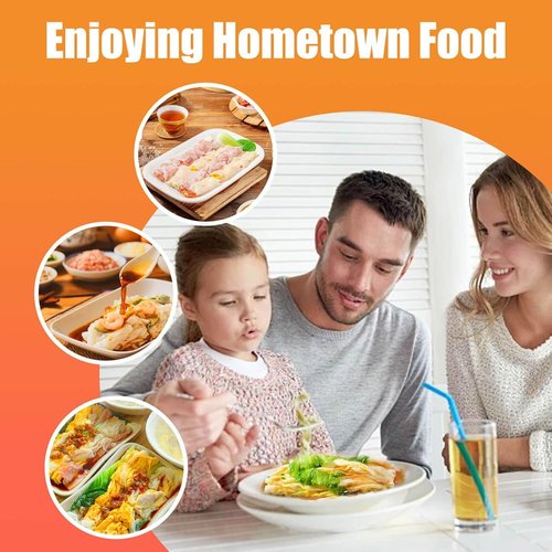 2-Layer Rice Roll Steamer, Stainless Steel Rice Noodle Roll Steamer with Acrylic Handle Steam Tray, Top Open Rice Noodle Roll Machine, for Chinese Cheung Fun Changfen Cuisine Recipes Cookware