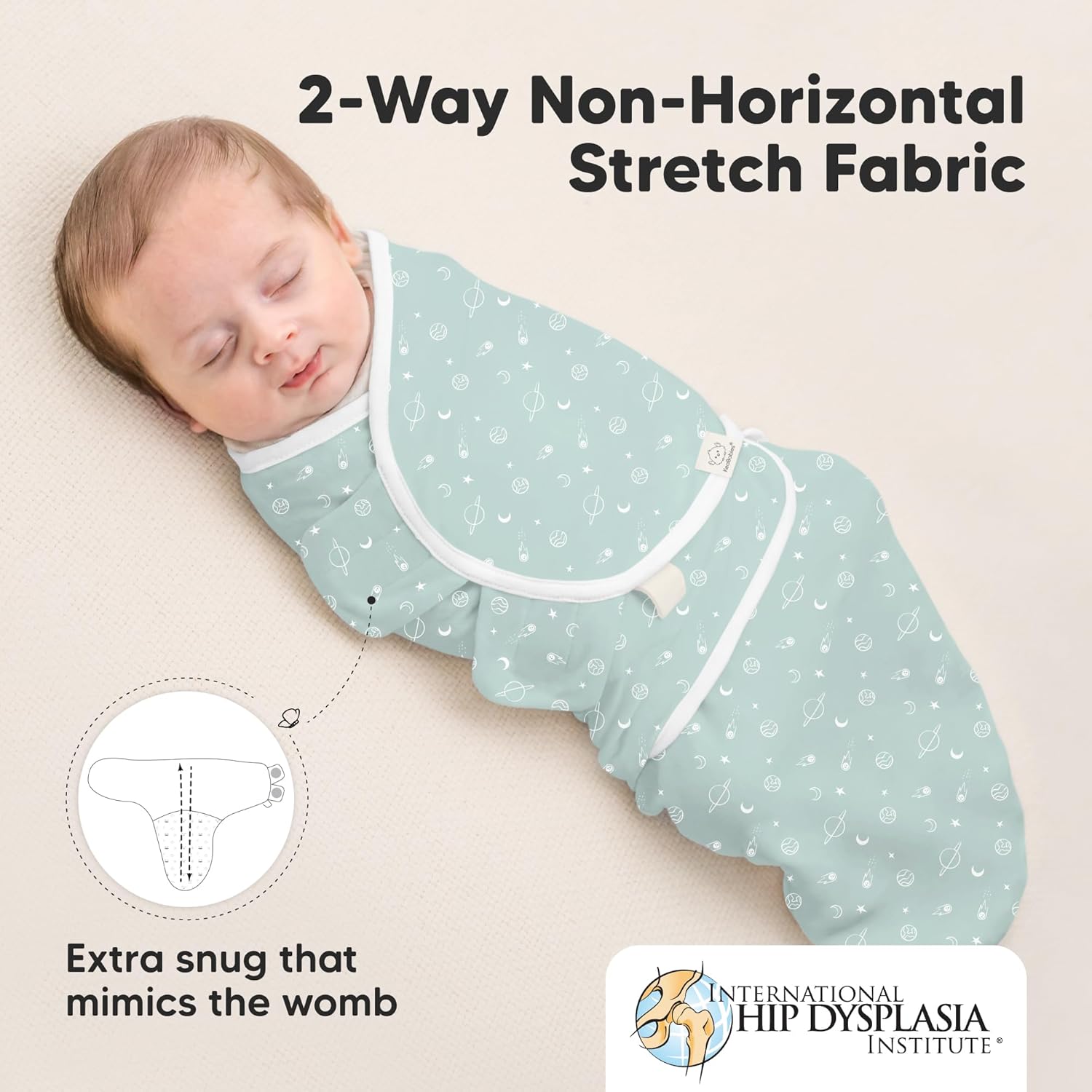 Organic Baby Swaddle Sleep Sacks by [Brand Name] - Soft & Snug for Newborns 0-3 Months | Galaxy Design