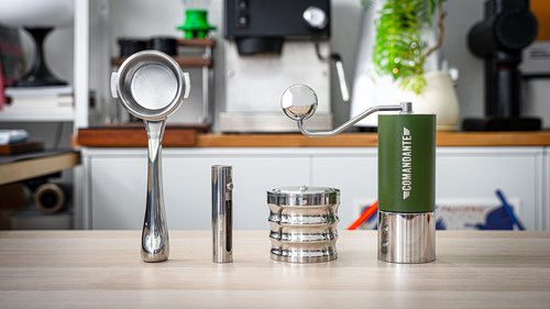 CafeSing COD Ball-Grip and Container, All Stainless Steel, Fits Comandante C40 MK3 MK4 C60 Hand Grinder