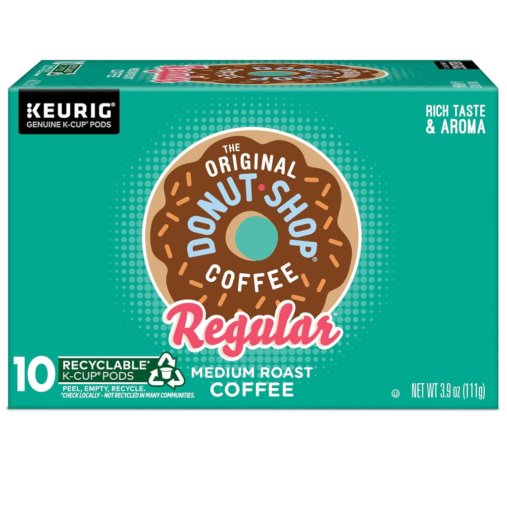 Original Donut Shop K-Cup Pods - Medium Roast Coffee, 60 Count (6 Packs of 10)