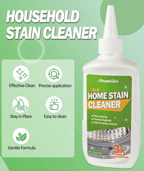 GleamGlee Washing Machine Gasket Cleaner - Powerful Heavy-Duty Gel for Grout, Tiles & Sinks | 5 Fl. Oz