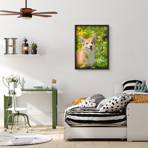 Custom Framed Poster Prints - Personalized Canvas Wall Art | 12"x16" Black Frame
