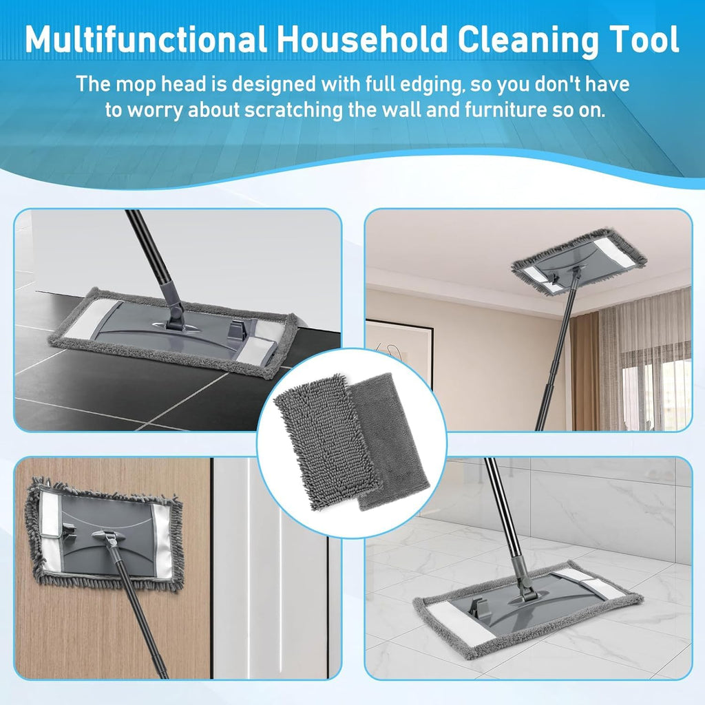 19" Wall Cleaner Mop with Long Handle for Wall Ceilings Floor Cleaning