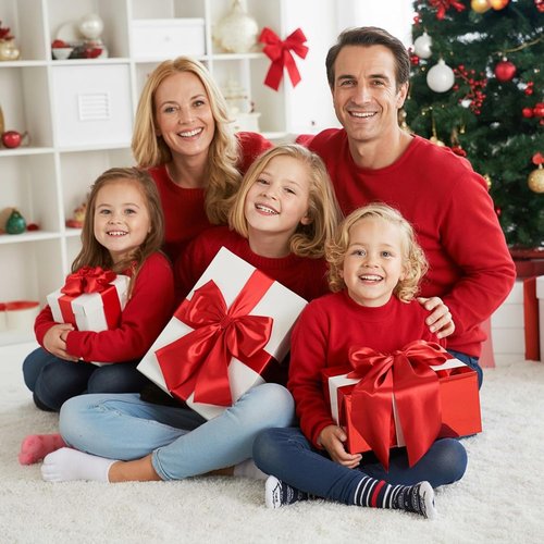 Big Red Bows | 23x11 In Ruby Red Satin Christmas Tree Topper & Holiday Decor
