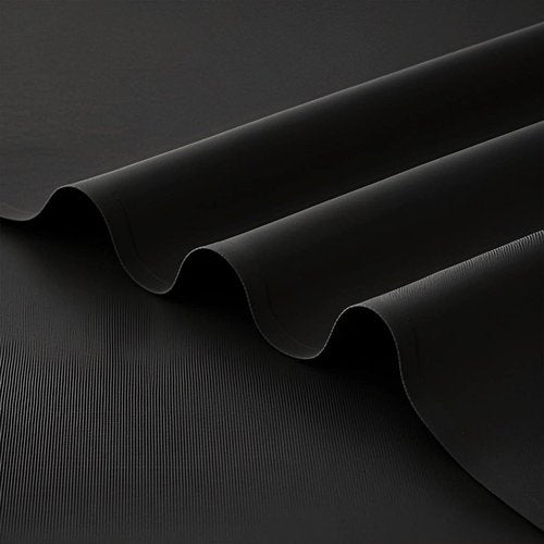FOLINS&HOME Black Heavy Duty Cloth Napkins Set of 4 - Decorative 17x17 Inch Polyester Napkins with Hemmed Edges, 210GSM, Washable & Reusable for Dinner, Wedding, Party, Banquet & Everyday Use