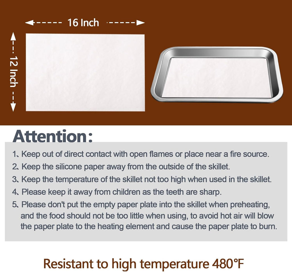 Regine Switzerland 200PCS Precut Parchment Paper Sheets - Heavy Duty, Non-Toxic & Unbleached, 12x16 In