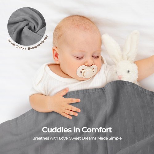CottCare Muslin Swaddle Blankets - Ultra Soft & Breathable 4-Pack | Large 45''x45'' Baby Wraps