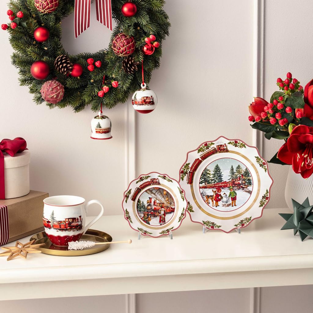 Villeroy & Boch Annual Christmas Edition Ball Ornament, Premium Porcelain, Limited Edition, Dated 2025 Ball Shaped Christmas Ornament