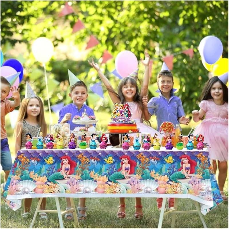 Princess Cake Decorations Set - 25 Pcs with Cupcake Toppers