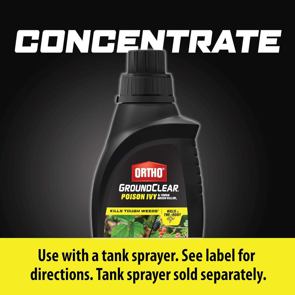 Ortho GroundClear Poison Ivy & Tough Brush Killer - Concentrate Makes 8 Gallons, 32 fl. oz.