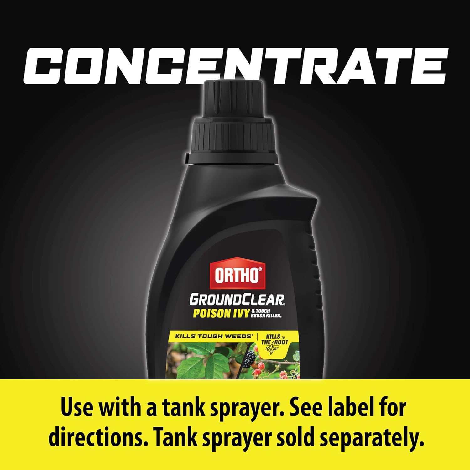 Ortho GroundClear Poison Ivy & Tough Brush Killer - Concentrate Makes 8 Gallons, 32 fl. oz.