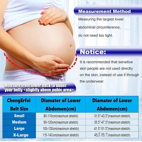 ChongErfei Maternity Belt - 3-in-1 Pregnancy Support for Back, Pelvic & Hip Pain | Black, Size L (39.5"-51.3")